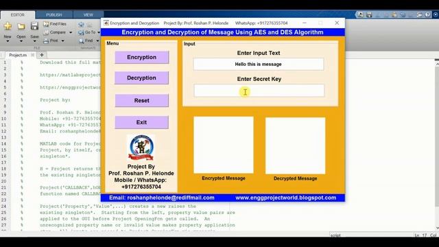 Data Encryption Decryption Using AES and DES Algorithm | Matlab Project Source Code AES DES смотреть онлайн