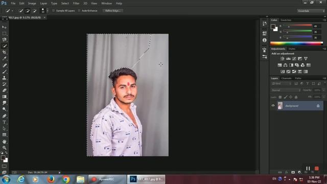 Photoshop! Me photo cutting kese kare ! ( How to Photoshop bg remove photo ) смотреть онлайн