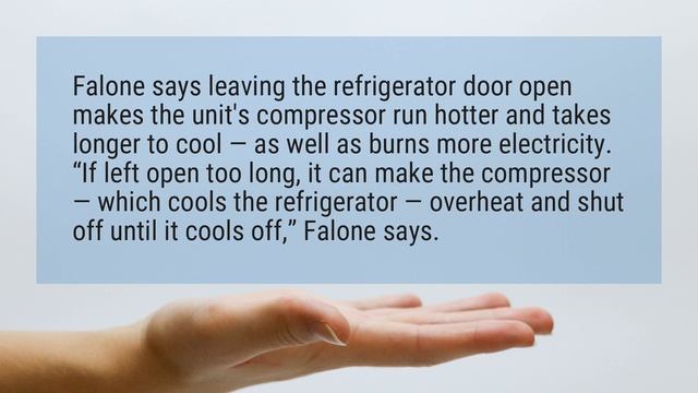 Does leaving the fridge door open damage it? смотреть онлайн