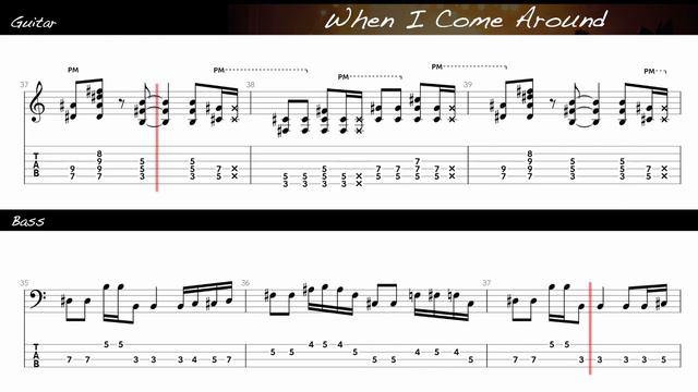 Learn to Play "When I Come Around" by Green Day with this Guitar and Bass Tabs Video! смотреть онлайн