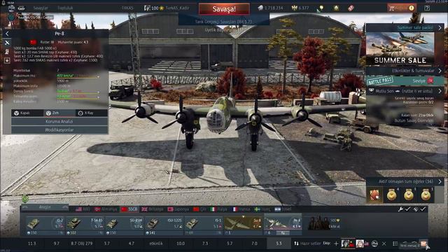 War Thunder IS-2 Mod 1943 PE-8 Türkçe Oynanış смотреть онлайн