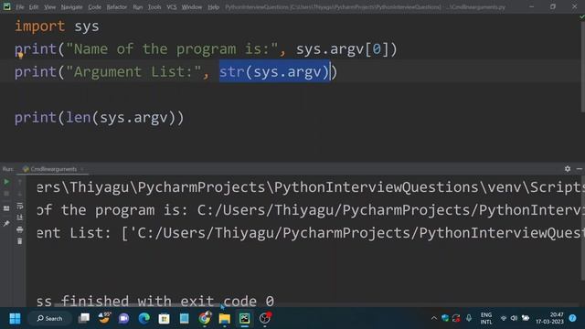 Command line arguments - SYS.ARGV( ) | Python Beginners Tutorial | An IT Professional смотреть онлайн