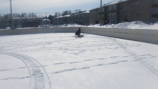 "Самый Маленький Снегоход" для рыбаков и детей. смотреть онлайн