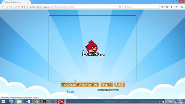 Trying to play Angry Birds Chrome on Flashpoint. But failed. смотреть онлайн