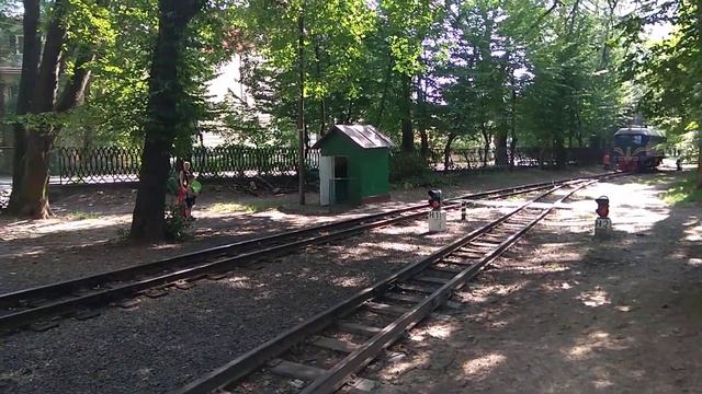 Манёвры на станции львовской детской ЖД смотреть онлайн