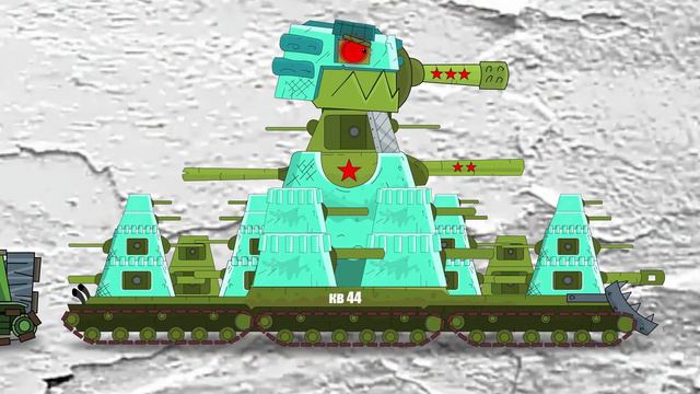 Все Серии Эволюция Гибридов КВ-44 Vs  Доры Vs КВ-444 Vs Ратте Vs Кв-50 - Мультики про танки