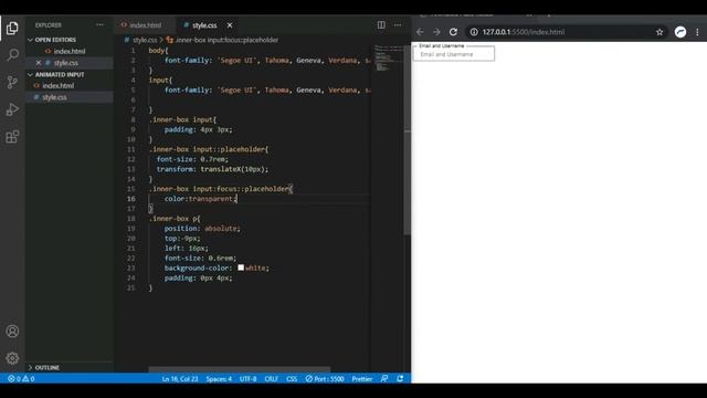 Floating Label Input Animation | No JavaScript | Label Animations смотреть онлайн