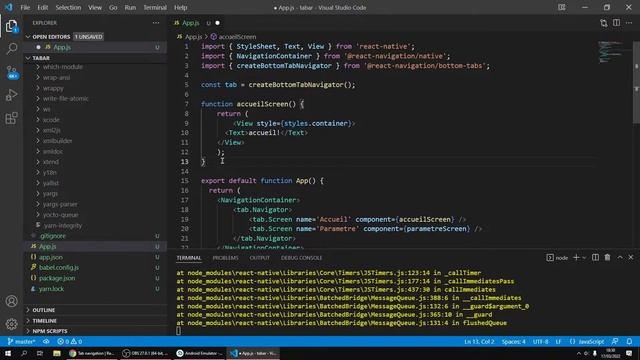 Créer une barre de navigation avec React Native (rapidement et facilement) смотреть онлайн