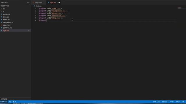 Верстка сайта на CSS+JS. 01 - Структура сайта Портфолио смотреть онлайн