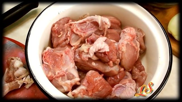 Мясо птицы по - грузински. смотреть онлайн