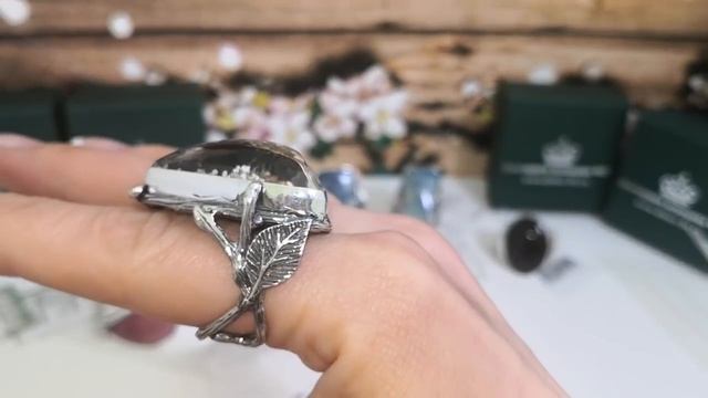 ?Бирюза, хризопраз, раухтопаз? Кольца ручной работы из серебра смотреть онлайн