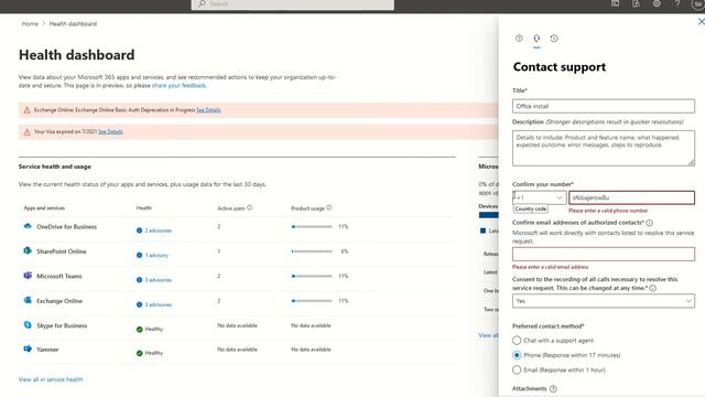 Creating a Service Request for Microsoft 365 from the Admin Portal смотреть онлайн