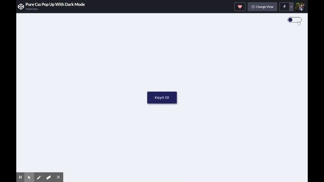 Pure Css Register Pop Up With Dark Mode смотреть онлайн