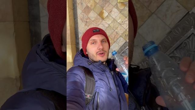 Пробую горячую минеральную воду в Джермуке смотреть онлайн