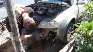 Как перевести перед в сервисное положение Audi A6 C5