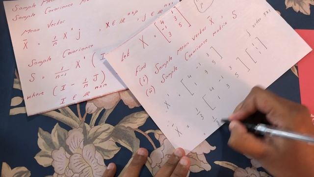 Sample Mean Vector & Sample Covariance Matrix смотреть онлайн