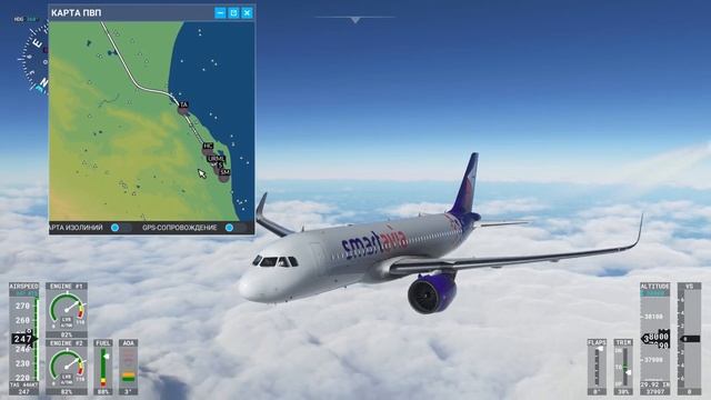 Microsoft Flight Simulator 2020 | UUWW Внуково - URML Махачкала | FBW 0.7.0