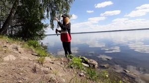 ОКУНЬ НА УЛЬТРАЛАЙТ СПИННИНГ. Отводной поводок работает! Рыбалка на озере Балтым.