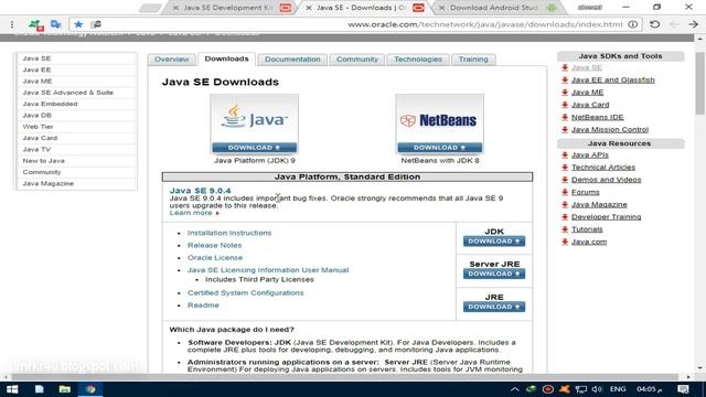 تحميل وتثبيت برنامجي اندرويد ستديو و الجافا علي الحاسوب بطريقة صحيحة android studio - java jdk смотреть онлайн