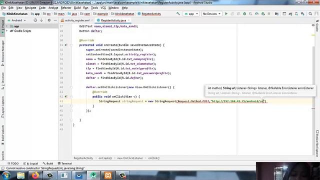 Tutorial coding register android studio смотреть онлайн