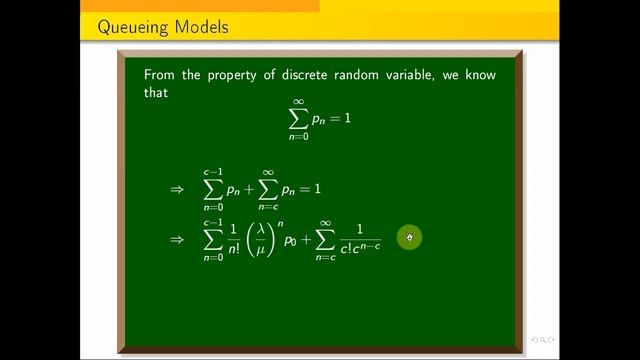 MMC/infinity Multiple Server, Infinite Capacity, Queueing Models Derivation смотреть онлайн
