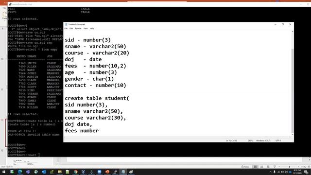 Oracle - SQL- part -1 смотреть онлайн