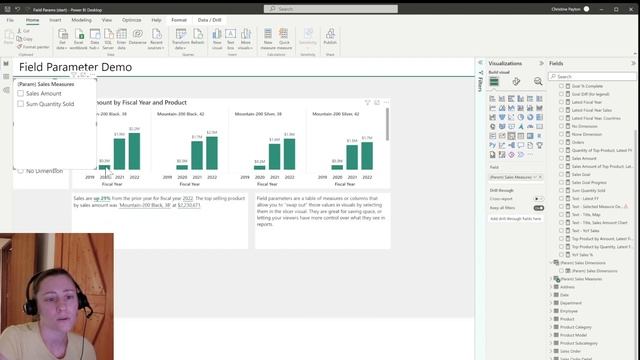 How to use field parameters in Power BI visuals + how to “dynamically” sort смотреть онлайн