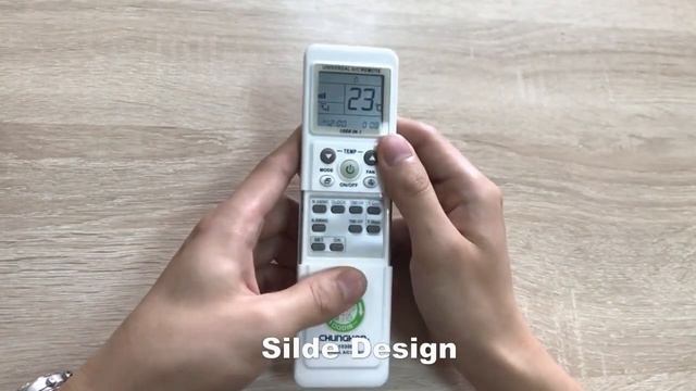 Chunghop K-1038E Universal Air Conditioner Remote Control Unboxing смотреть онлайн