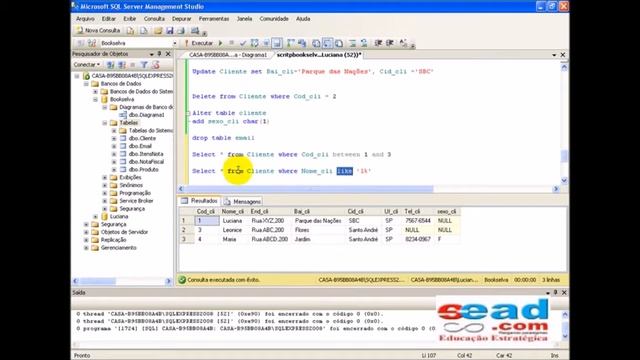 SQL Server: Operador like | Curso Online Gratuito - Vaz-e-Zapparolli смотреть онлайн