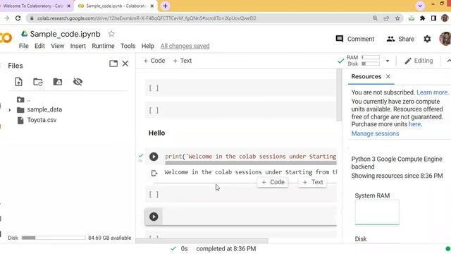 Upload data in Google Colab || Google Colab || Module 2 || Hindi смотреть онлайн