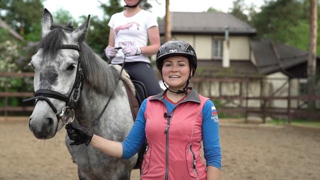 Уроки верховой езды. Подъемы в галоп. Конный спорт смотреть онлайн