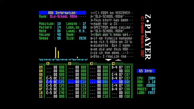 Oldschool MODe (musicdisk one)-Yerzmyey/Hooy-Program/AY-Riders [#zx spectrum] смотреть онлайн