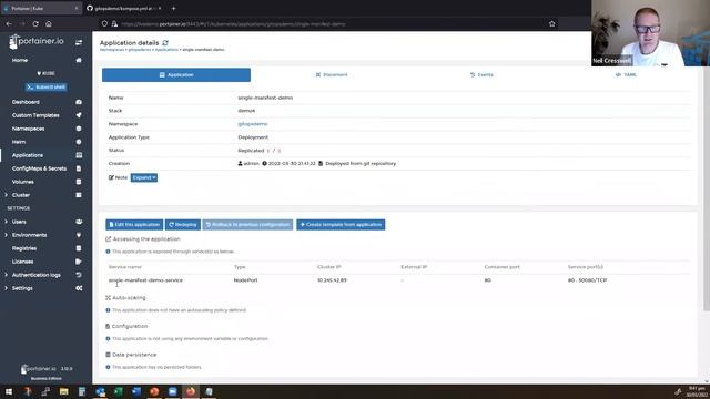GitOps with Portainer - Deploy to Kubernetes using single Manifest смотреть онлайн
