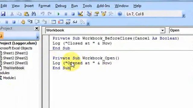 Create a LOG using VBA - Download files at ExcelVBASql.com! смотреть онлайн