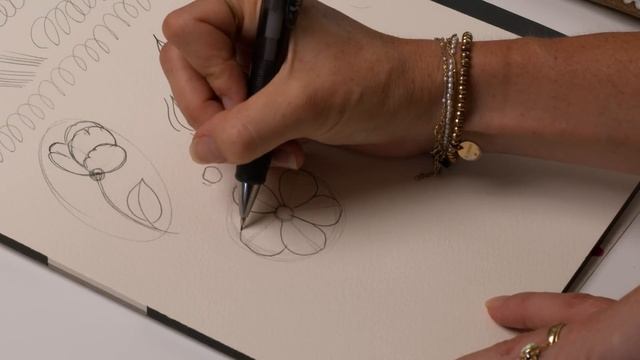 How to sketch flowers before you paint. смотреть онлайн
