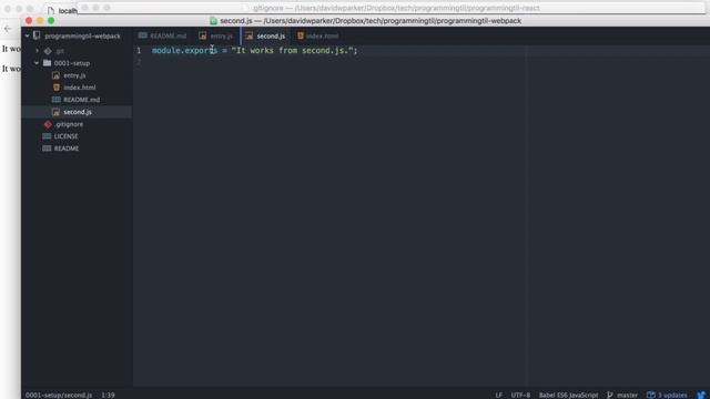Webpack setup - ProgrammingTIL webpack video tutorial screencast 0001 смотреть онлайн