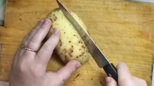 Как нарезать картошку по-деревенски