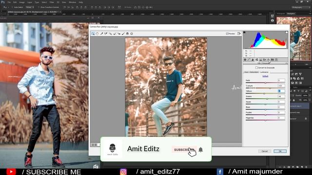 How to edit like photoshop 2020 | Photoshop camera raw editing - Amit editz смотреть онлайн