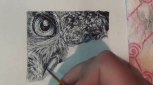 РИСУЕМ СОВУ АКВАРЕЛЬЮ/РИСУНОК СОВЫ АКВАРЕЛЬЮ/КАК РИСОВАТЬ СОВУ АКВАРЕЛЬЮ/ХУДОЖЕСТВЕННАЯ РОСПИСЬ/