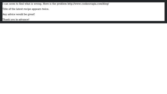 Wordpress: Blog Post Title apearing twice смотреть онлайн