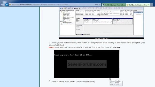 Dual Boot Laptop - How to Dual Boot Windows XP and Windows 7 смотреть онлайн
