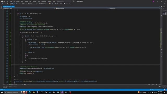 Prevent Instantiated Objects From Overlapping - Pellet Grabber MLAgents Unity Tutorial #5 смотреть онлайн