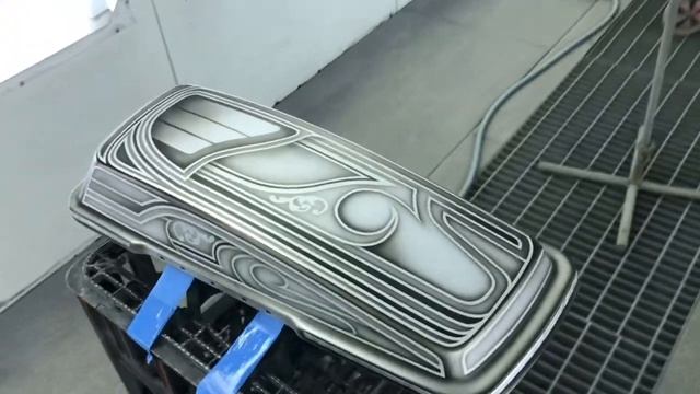 Аэрография и Кастом Покраска в Кенди мотоцикла «Harley Davidson» Road King. смотреть онлайн