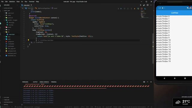 formation flutter #11 Le ListView смотреть онлайн