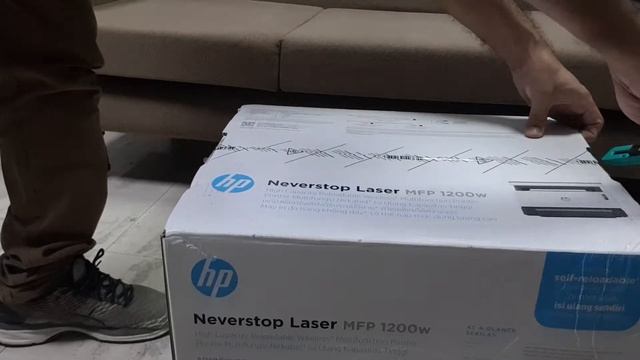 HP Neverstop Laser MFP 1200W Unboxing Silent смотреть онлайн