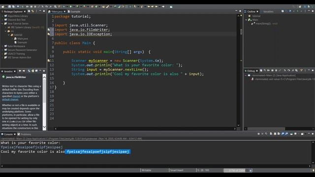 Java Tutorial Series: Lesson 12 - I/O Streams смотреть онлайн