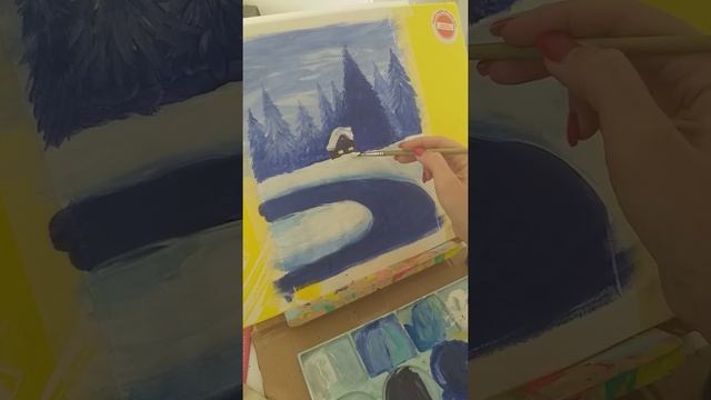 Рисуем зиму с детьми 8-9 лет смотреть онлайн