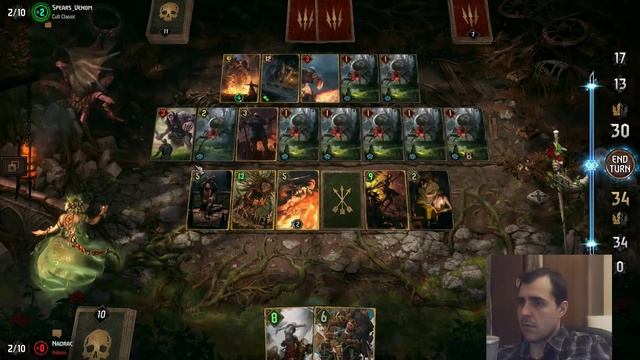 Gwent Dana Harmony ~ Huge Glusty ~ Crimson Curse Deck Gameplay смотреть онлайн