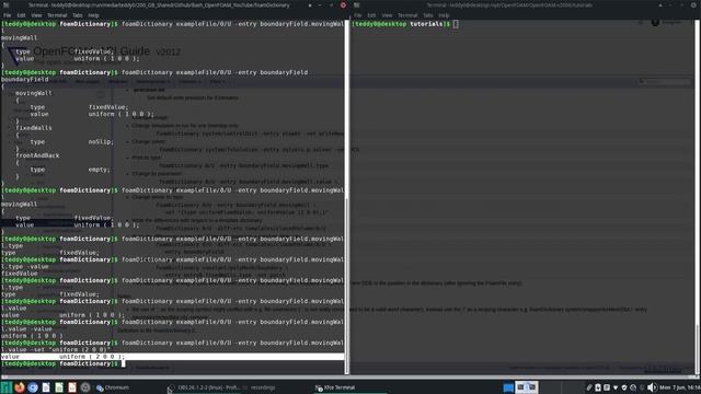 OpenFOAM Bash 4 - foamDictionary changing boundary conditions смотреть онлайн