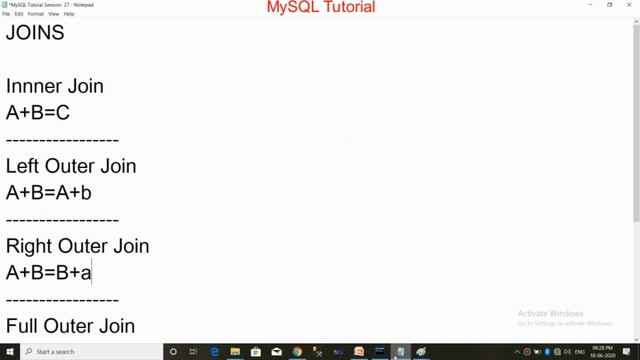 MySQL Tutorial Session - 27 || Joins || For Beginner To Advance || Hindi смотреть онлайн